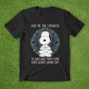 Snoopy Give Me Strength To Walk Away Meme Unisex Shirt